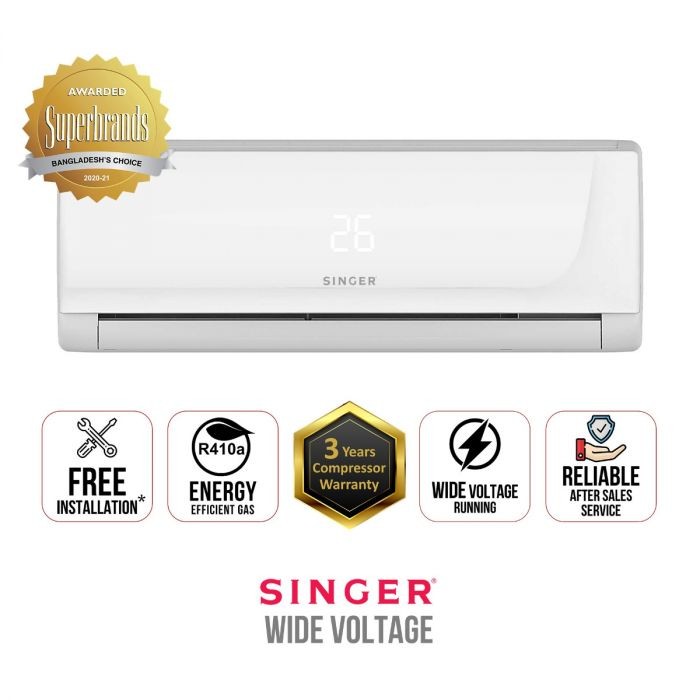 Air Conditioner 2.0 Ton Singer Wide Voltage