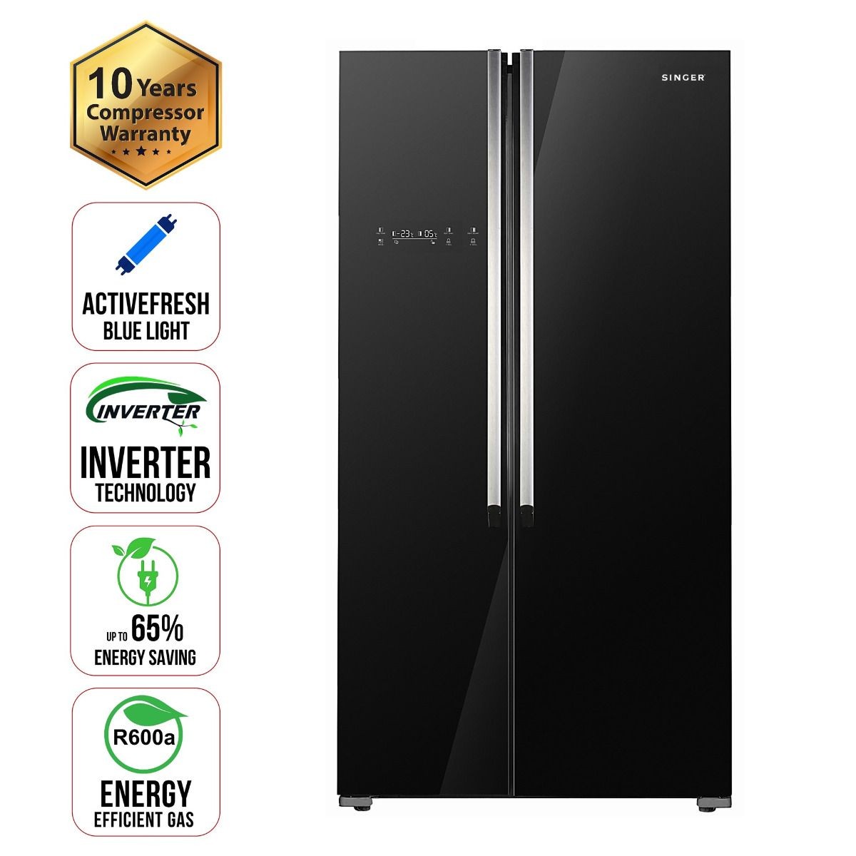 Inverter Refrigerator 521 Ltr Singer Side by Side