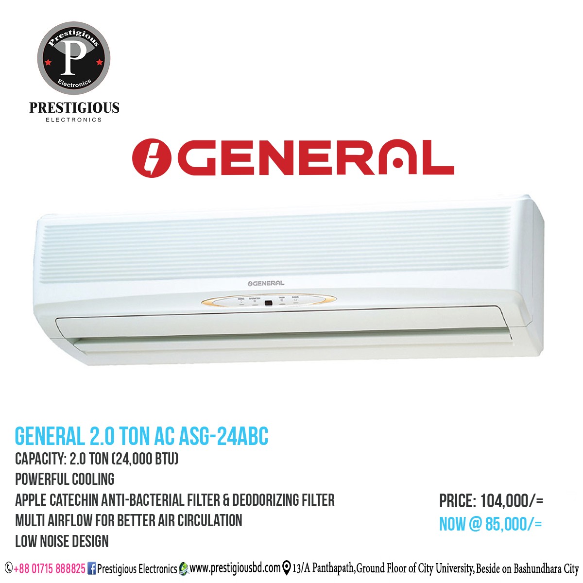 GENERAL AC ASG- 24ABC  2TON
